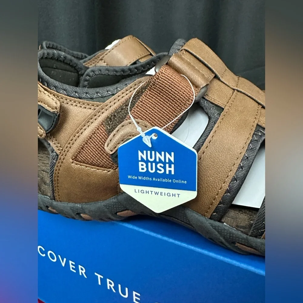 Nunn Bush Men’s Rio Bravo Brown Lightweight Cushioned Fisherman Sandal 12M NWT